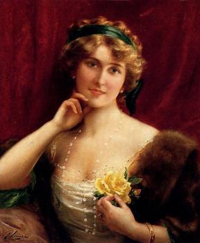 艾米麗 韋爾嫩 An Elegant Lady With A Yellow Rose
